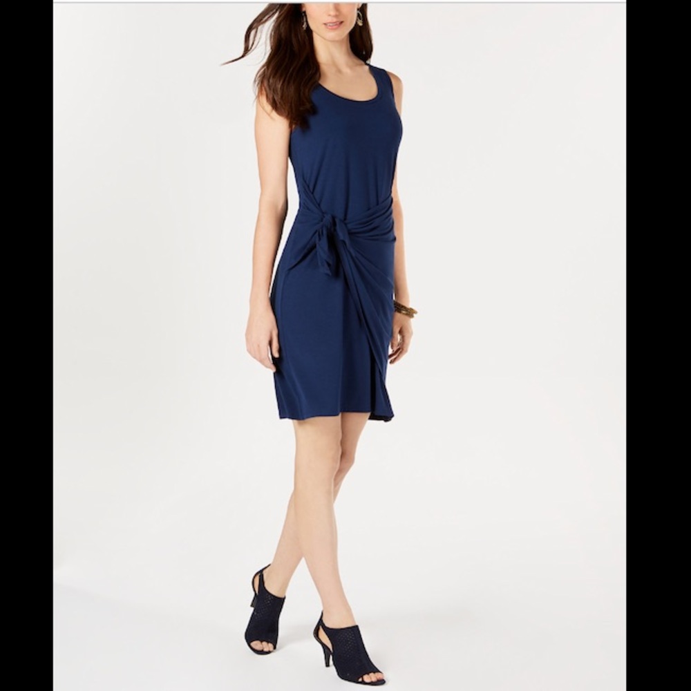 STYLE&CO Sleeveless tie front dress